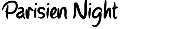 Parisien Night font preview